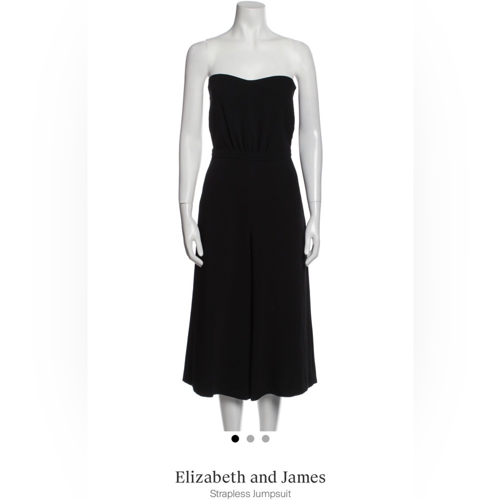 Elizabeth and James black strapless jumpsuit, brand new